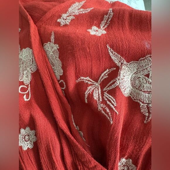 DEX Spaghetti Strap Embroidered Jumpsuit Size S - Picture 4 of 14